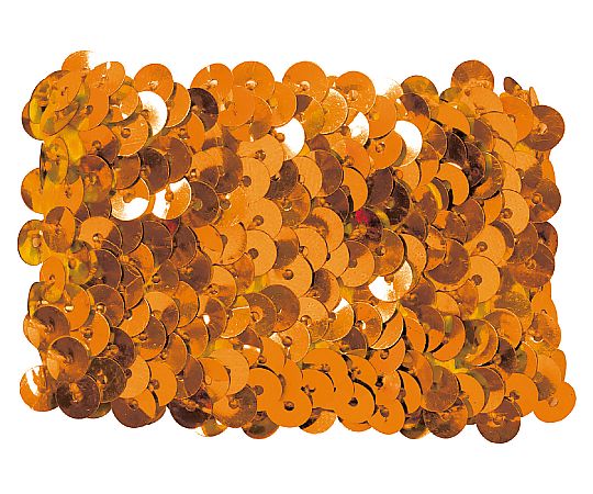 メタリックリストバンド オレンジ 1組（2個入）