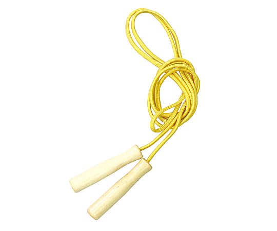 彩り木柄なわとび　黄　袋付き