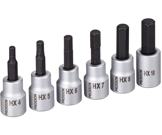 3/8"ヘックスビットソケット6点セット