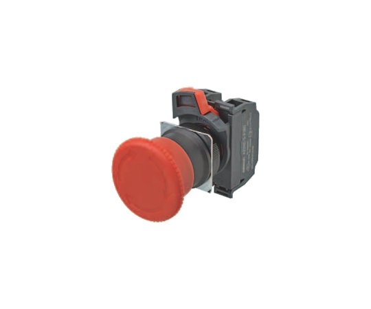 非常停止用押ボタンスイッチ（φ22/φ25）　セット組込品　照光　AC200V　2b（1b+1b）