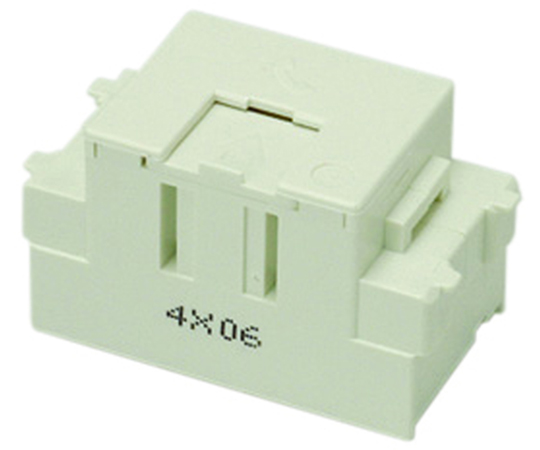 マイルド埋込モジュラー　薄型　6極4芯用