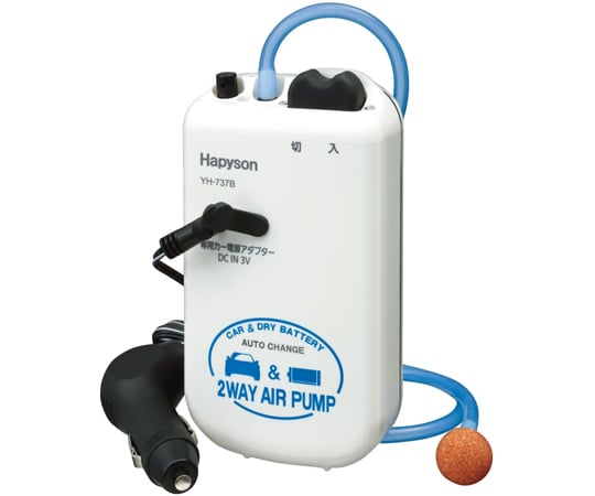 カー電源/乾電池式2WAYエアーポンプ