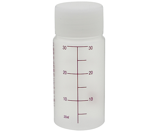 NK外用瓶 30mL ノーマルキャップ（ホワイト：白） 赤色目盛 1箱（200本入） B0450-000WH