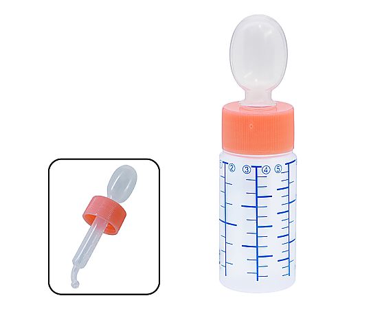 NK投薬瓶 30mL スポイト付キャップ（ピンク） 青色目盛 1箱（200本入）