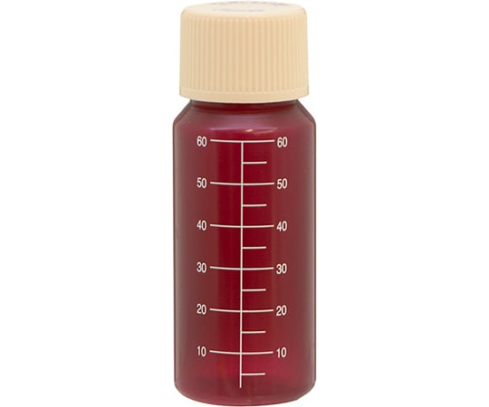 NK茶投薬瓶 60mL セーフティキャップ 白色目盛 1箱（200本入）