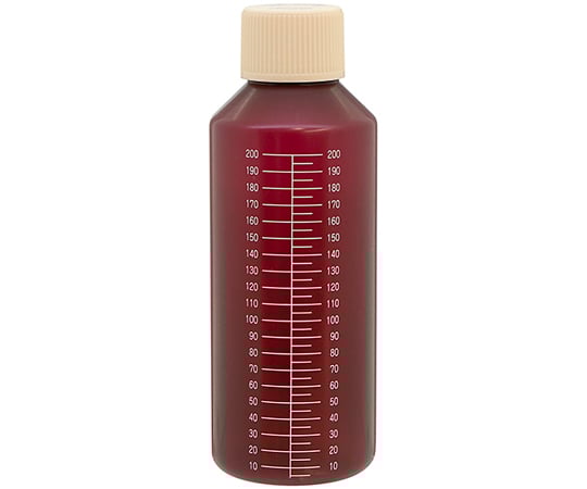 NK茶投薬瓶 200mL セーフティキャップ 白色目盛 1箱（100本入）