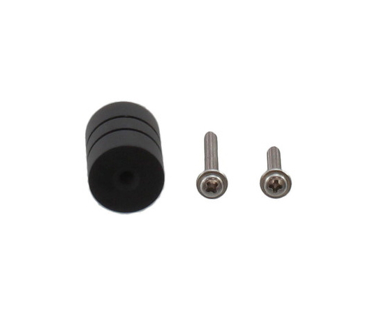 SUS201　溝付ラウンドツマミ　φ20mm　黒ニッケル