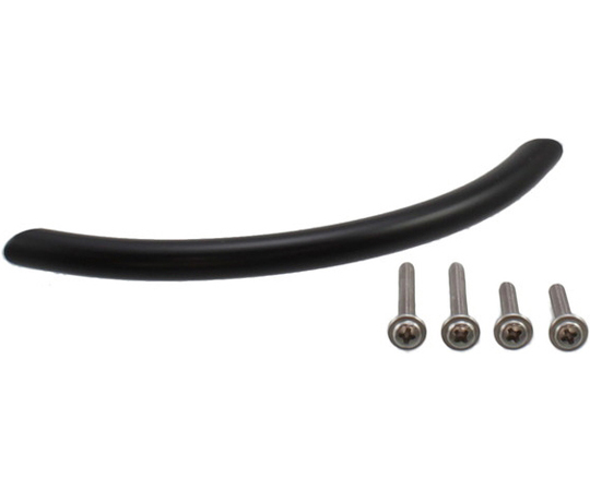 SUS201　弓形ハンドル　P=128mm　黒ニッケル