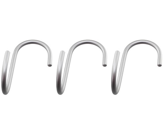 アルミ直角Sフック　中　シルバー　3本入