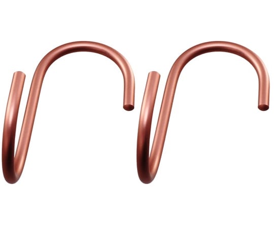 アルミ直角Sフック　大　ブロンズ　2本入