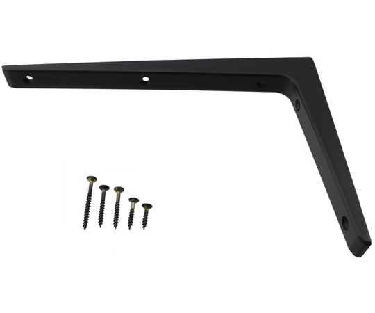 アルミ棚受　200×300mm　ブラック