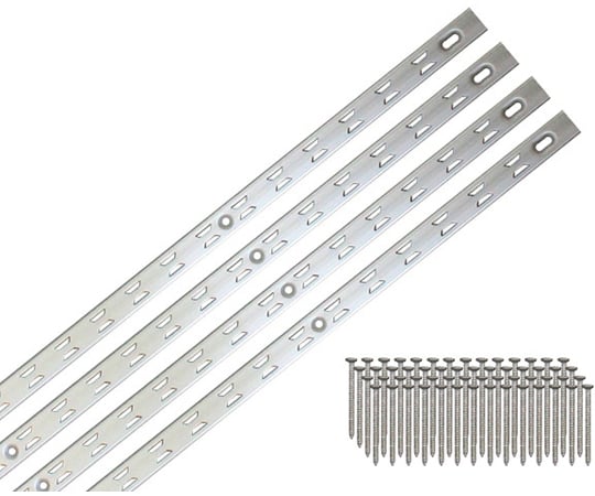 リーフ棚柱 1820mm シルバー 4本（ビス付）1セット（4個入）