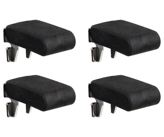 リーフ棚柱用棚受け　ブラック　4個入