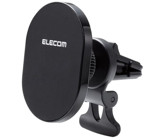 車載アクセサリー　スマホホルダー　マグネット吸着　エアコン吹き出し口取付タイプ　ブラック