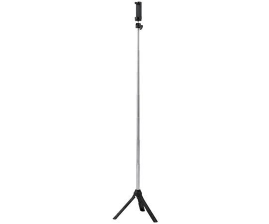 スマートフォン用三脚　自撮り棒　2way　最大950mm　アクセサリーシュー付　ブラック