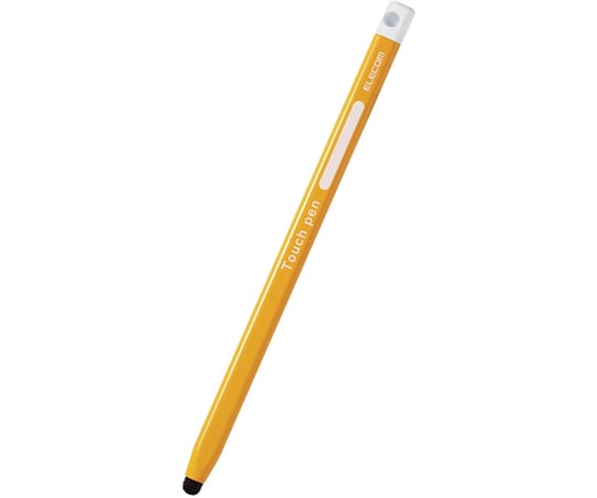 タッチペン スマホ・タブレット用 鉛筆型 三角 細軸 超感度タイプ イエロー P-TPEN02SYL