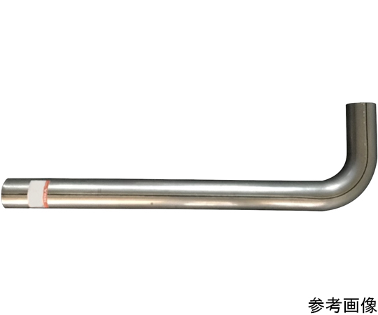 90度曲げパイプ（L型・鉄製・メッキ管）　65mm　61.8mm　11-L065
