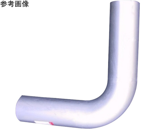 ステンレスパイプ 64-9727-65 90度曲げパイプ（L型・ステンレス（SUS304製）#400仕上