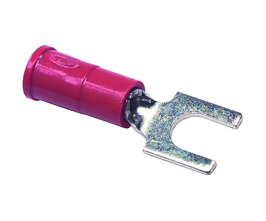 ターミナル　スペード/フォーク　#8　クリンプ　レッド