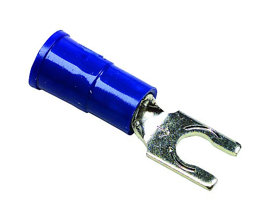 ターミナル　ロッキング　フォーク　#6　クリンプ　ブルー
