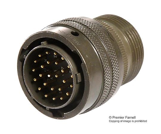 円形　コネクタ　プラグ　サイズ16　26　ポジション　ケーブル