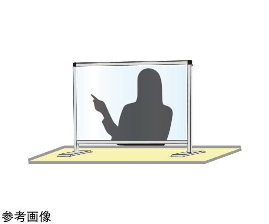ブラックパーテーションスタンド　450×1700mm　ロウ　（塩ビ仕様）　BHBPL450X1700E