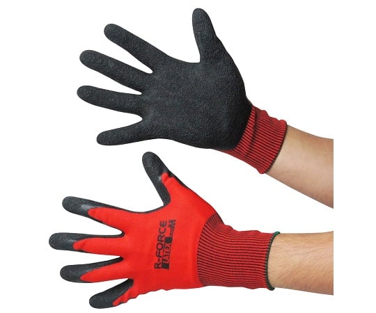 天然ゴム背抜き手袋　アールフォース　3双組　Mサイズ