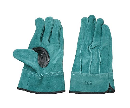 牛床革手袋　オイル加工　黒アテ　Lサイズ