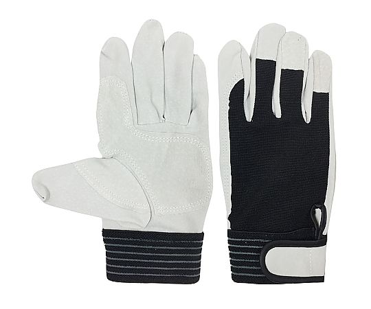 豚床革手袋　背抜きタイプ　マジックテープ　3双組　Mサイズ