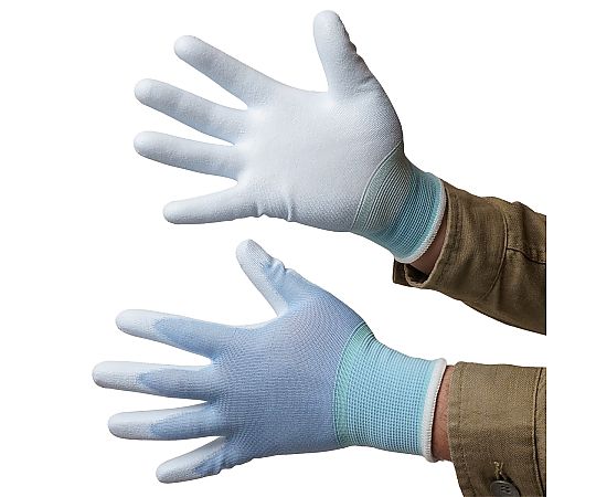 ウレタン背抜き手袋　ウレタン　ブルー　3双組　Lサイズ