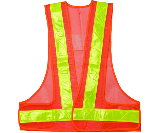 安全ベスト　5cm　橙×黄