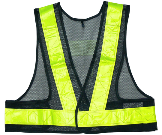 安全ベストショート丈　5cm　紺×黄