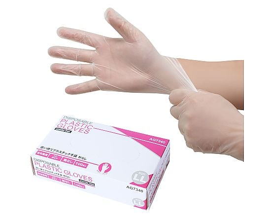 プラスチック手袋　パウダーフリー　100枚入　LLサイズ