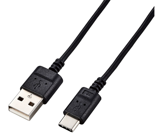 USB　Type-Cケーブル　スマホ用　USB（A-C）　極細　1.5m　ブラック