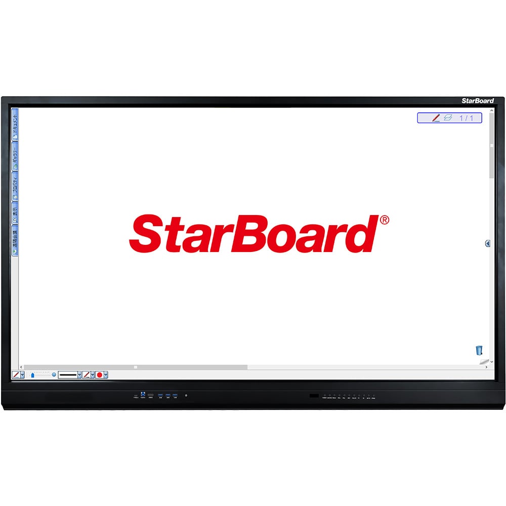 65-0320-30 StarBoard電子黒板用スタンド 手動昇降式 （ブラック） SB