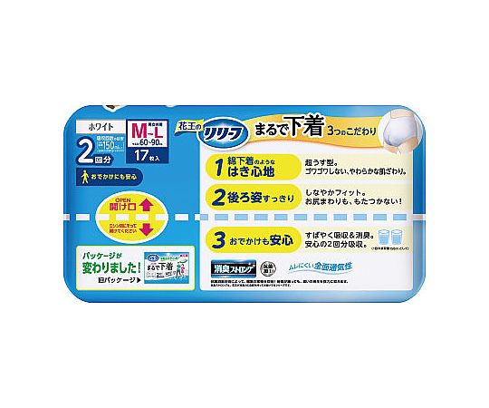 取扱を終了した商品です］リリーフパンツタイプまるで下着2回分M17枚 385055 65-0339-16 【AXEL】 アズワン