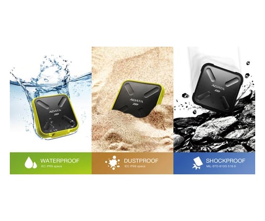 取扱を終了した商品です］外付けSSD 防じん防水タイプ 1TB ASD700-1TU3 