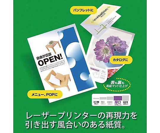 取扱を終了した商品です］カラーレーザー用紙両面マット紙A4 厚口 100