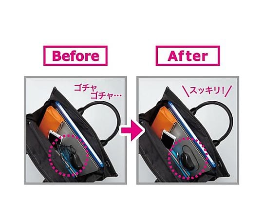 65-0456-11 ケーブルが邪魔にならないノートPCマウス 4623-3103 【AXEL