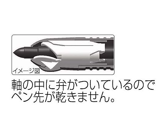 65-0487-21 油性マーカー マッキーノック 細字 赤 P-YYSS6-R 【AXEL