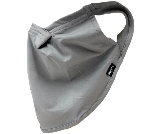 息がしやすいマスク　フェイスマスク　グレー　UVカット（UPF50+）