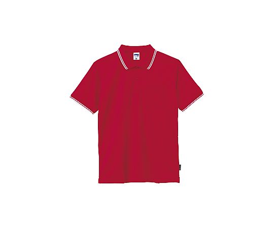 ベーシックドライポロシャツ（ポリジン加工） レッド S