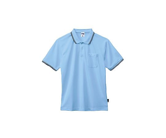 ベーシックドライポロシャツ（ポリジン加工） サックス S