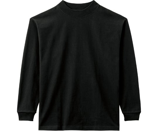 10.2オンススーパーヘビーウェイトモックネックTシャツ　ブラック　M