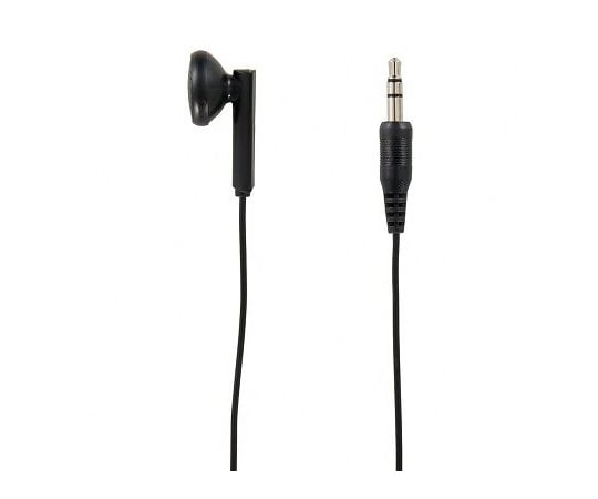 インナーイヤー型片耳イヤホン　1M　ステレオプラグ　ブラック