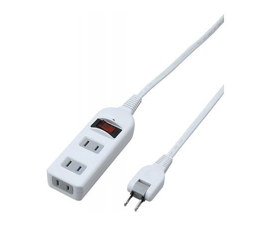 ノイズフィルター集中　SW付　3個口　5m　白