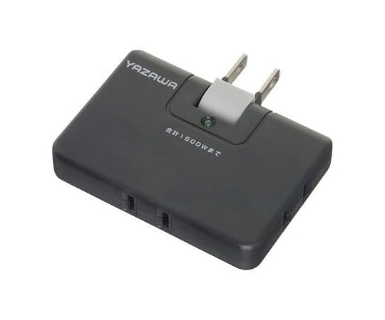 雷サージ付コーナータップ　13000V　黒