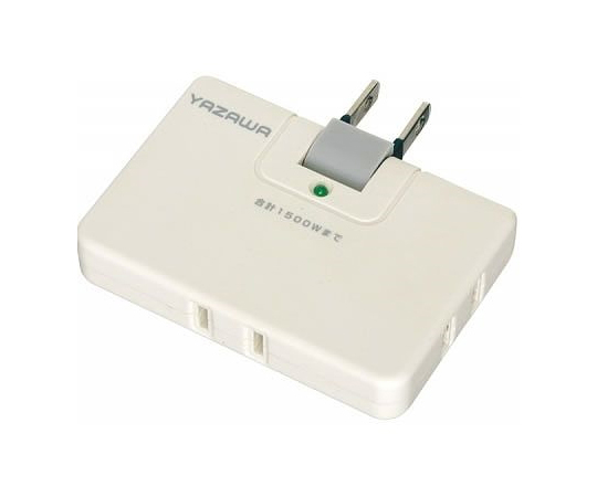 雷サージ付コーナータップ　13000V　白