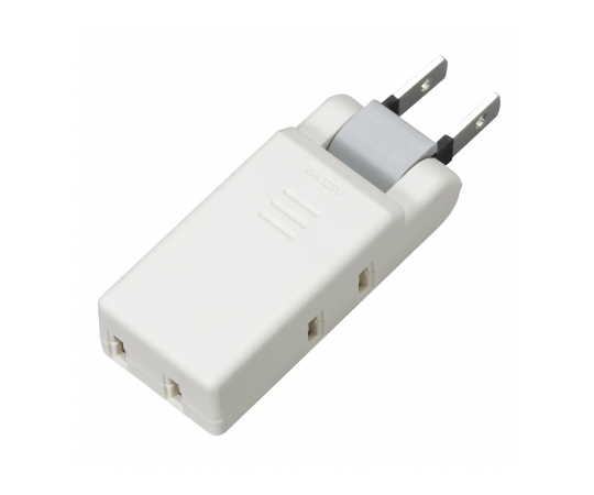 極小コーナータップ　3個口　ホワイト