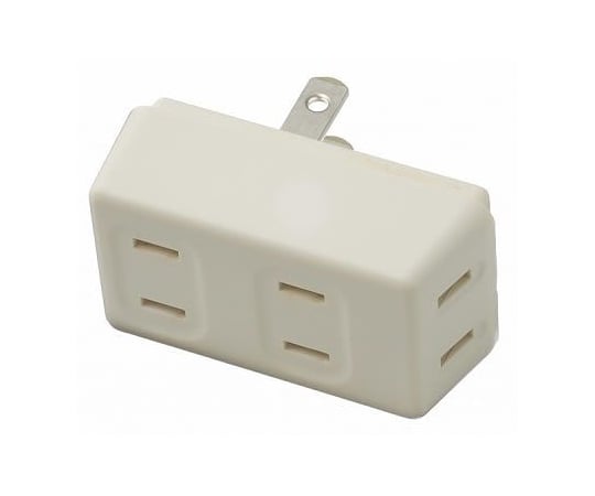 耐トラ付フロントタップ　3個口　白